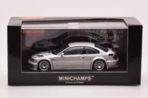 BMW M3 E46 GTR Street Сребрист Minichamps 1:43 403012105 Метал — снимка 4 от 4