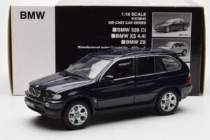 BMW X5 4.4i E53 Тъмно Синьо Kyosho 1:18 08521DB Метал — снимка 8 от 8
