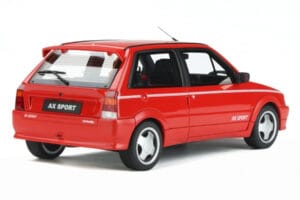 Citroen AX Sport Червен Otto 1:18 OT799 Смола — снимка 2 от 5