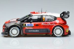 Citroen C3 WRC #9 S. Lefebvre / G. Moreau Tour de Corse 2017 Norev 1:18 181633 Метал — снимка 3 от 6