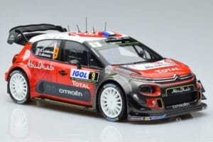 Citroen C3 WRC #9 S. Lefebvre / G. Moreau Tour de Corse 2017 Norev 1:18 181633 Метал — снимка 4 от 6