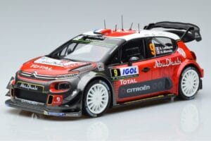 Citroen C3 WRC #9 S. Lefebvre / G. Moreau Tour de Corse 2017 Norev 1:18 181633 Метал