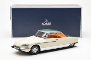 Citroen DS 21 Le Leman Кабриолет Слонова Кост и Зелен Norev 1:18 181751 Метал — снимка 6 от 6