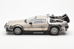 DeLorean DMC-12 Time Machine Back to the Future Сребрист Sun Star 1:18 2711 Метал — снимка 3 от 8