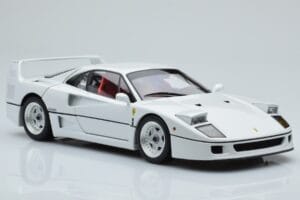 Ferrari F40 Перлено Бял Kyosho 1:18 08416PW-G Метал — снимка 6 от 8
