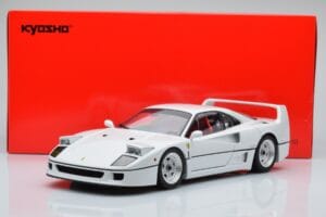 Ferrari F40 Перлено Бял Kyosho 1:18 08416PW-G Метал — снимка 8 от 8