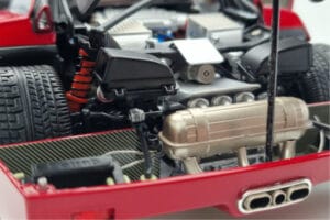 Ferrari F40 Червен Металик Asia Exclusive Kyosho 1:18 08416RM-G Метал — снимка 13 от 14