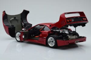 Ferrari F40 Червен Металик Asia Exclusive Kyosho 1:18 08416RM-G Метал — снимка 6 от 14