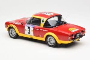 Fiat 124 Abarth #3 Barbasio / Sodano East African Safari Rally 1974 Sun Star 1:18 4952 Метал — снимка 7 от 8