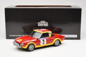 Fiat 124 Abarth #3 Barbasio / Sodano East African Safari Rally 1974 Sun Star 1:18 4952 Метал — снимка 8 от 8