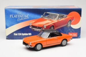 Fiat 124 BS Оранжев Sun Star 1:18 4906 Метал — снимка 8 от 8