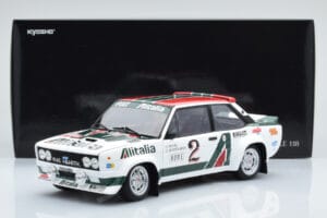Fiat 131 Abarth Alitalia #2 W. Röhrl / C. Geistdörfer Rally Monte Carlo 1978 Kyosho 1:18 08376G Метал — снимка 10 от 10