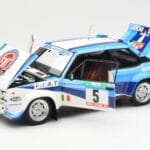 Fiat 131 Abarth #5 Team Fiat Works Rally Portugal 1980 Kyosho 1:18 08376A Метал - image 2 of 8