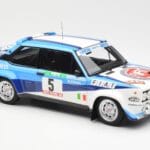 Fiat 131 Abarth #5 Team Fiat Works Rally Portugal 1980 Kyosho 1:18 08376A Метал - image 6 of 8