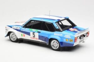 Fiat 131 Abarth #5 Team Fiat Works Rally Portugal 1980 Kyosho 1:18 08376A Метал — снимка 7 от 8