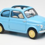 Fiat Nuova 500 Celeste Синьо Kyosho 1:18 - image 6 of 8