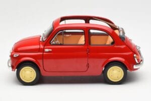 Fiat Nuova 500 Coral Червен Kyosho 1:18 08966R Метал — снимка 4 от 8