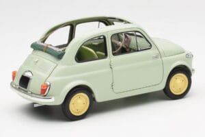 Fiat Nuova 500 Clear Зелен Kyosho 1:18 08966LG Метал — снимка 3 от 8