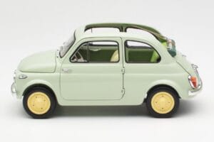 Fiat Nuova 500 Clear Зелен Kyosho 1:18 08966LG Метал — снимка 4 от 8