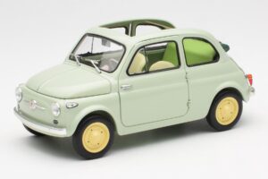 Fiat Nuova 500 Clear Зелен Kyosho 1:18