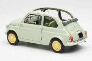 Fiat Nuova 500 Clear Зелен Kyosho 1:18 08966LG Метал — снимка 7 от 8