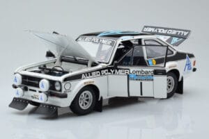 Ford Escort RS 1800 Allied Polymer #1 T. Makinen / H. Liddon Winner RAC Rally 1975 Minichamps 1:18 100758401 Метал — снимка 2 от 8