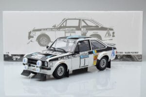 Ford Escort RS 1800 Allied Polymer #1 T. Makinen / H. Liddon Winner RAC Rally 1975 Minichamps 1:18 100758401 Метал — снимка 8 от 8