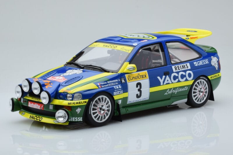 Ford Escort RS Cosworth #9 P. Bernardini / J-M. Andrie Rally Monte Carlo 1996 Otto 1:18
