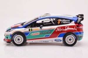Ford Fiesta RS WRC Ford Abu Dhabi #3 M. Hirvonen / J. Lehtinen Winner Rally Australia 2011 Minichamps 1:18 151110803 Метал — снимка 3 от 6