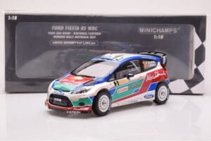 Ford Fiesta RS WRC Ford Abu Dhabi #3 M. Hirvonen / J. Lehtinen Winner Rally Australia 2011 Minichamps 1:18 151110803 Метал — снимка 6 от 6