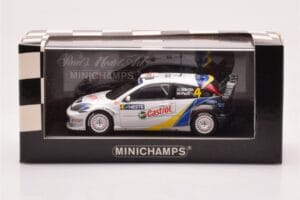 Ford Focus RS WRC #4 M. Martin / M. Park Neste Rally Finland Winners 2003 Minichamps 1:43 400038304 Метал — снимка 4 от 4