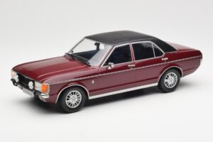 Ford Granada Mk1 Металик Тъмночервено Матово Черно MCG 1:18