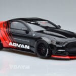 Ford Mustang S550 LB Works Liberty Walk Advan GT Spirit 1:18 KJ035 Смола - image 4 of 6