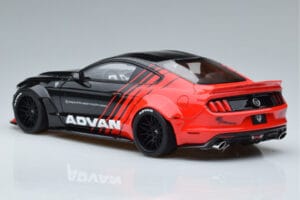 Ford Mustang S550 LB Works Liberty Walk Advan GT Spirit 1:18 KJ035 Смола — снимка 5 от 6