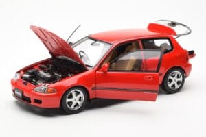 Honda Civic EG6 VTEC Червен LCD 1:18 LCD18018-RE Метал — снимка 3 от 11