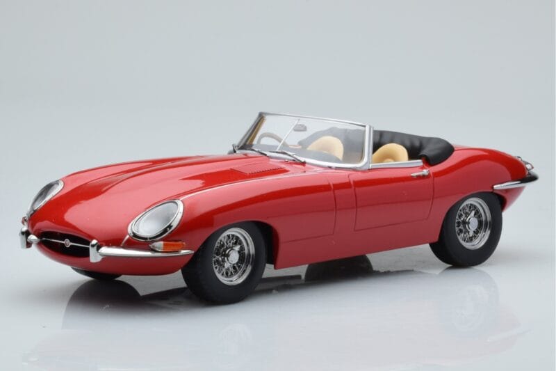 Jaguar E-Type Series 1 Roadster Червен KK-Scale 1:18