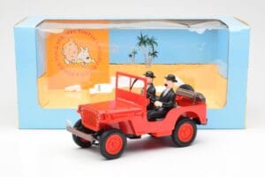 Jeep Willys Tintin 2 Фигурки UT Models 1:18 180150000 Метал — снимка 6 от 6