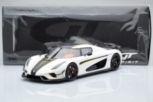 Koenigsegg Regera Бял GT Spirit 1:18 GT391 Смола — снимка 5 от 5