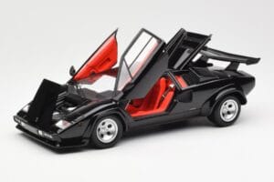 Lamborghini Countach LP 5000 Quattrovalvole Черен Kyosho 1:18 08320BK Метал — снимка 2 от 8