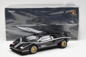 Lamborghini Countach LP 500R Черен Kyosho 1:18 08320C Метал — снимка 8 от 8