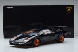 Lamborghini Countach LP500S Walter Wolf Тъмносин Kyosho 1:18 08320D Метал — снимка 11 от 11
