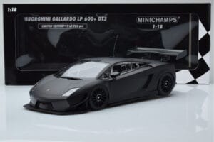 Lamborghini Gallardo LP600+ GT3 Мат Черен Minichamps 1:18 151111100 Метал — снимка 6 от 6