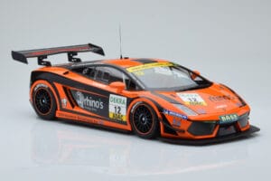Lamborghini Gallardo LP600+ GT3 Rhinos Leipert Motorsport #12 A. Petrishin / D. Leiper ADAC GT Masters 2011 Minichamps 1:18 1 — снимка 4 от 6