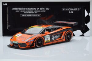 Lamborghini Gallardo LP600+ GT3 Rhinos Leipert Motorsport #12 A. Petrishin / D. Leiper ADAC GT Masters 2011 Minichamps 1:18 1 — снимка 6 от 6