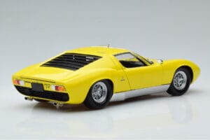 Lamborghini Miura SV Жълт Kyosho 1:18 08317Y Метал — снимка 3 от 11