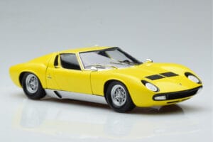 Lamborghini Miura SV Жълт Kyosho 1:18 08317Y Метал — снимка 6 от 11