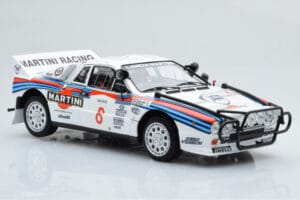 Lancia 037 Martini #8 A. Bettega / M. Perissinot Safari Rally 1985 Kyosho 1:18 08306J Метал — снимка 6 от 8