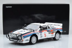Lancia 037 Martini #8 A. Bettega / M. Perissinot Safari Rally 1985 Kyosho 1:18 08306J Метал — снимка 8 от 8
