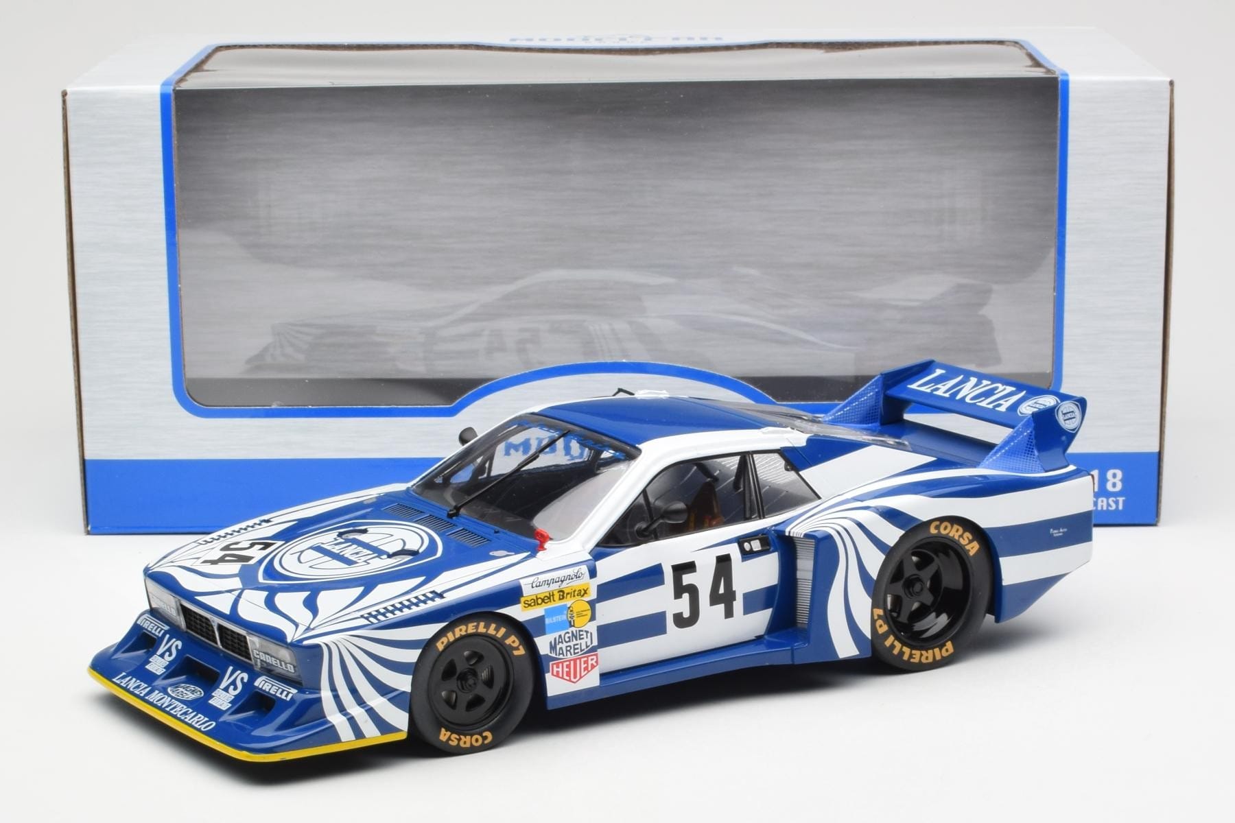 Lancia Beta Montecarlo Gr.5 #54 W. Röhrl / M. Alboreto 6 Hours of Silverstone 1980 MCG 1:18 MCG18815R Метал — снимка 6 от 6