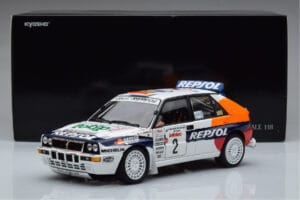Lancia Delta HF Integrale Evoluzione #2 C. Sainz / L. Moya Tour de Corse 1993 Kyosho 1:18 08348J Метал — снимка 9 от 9